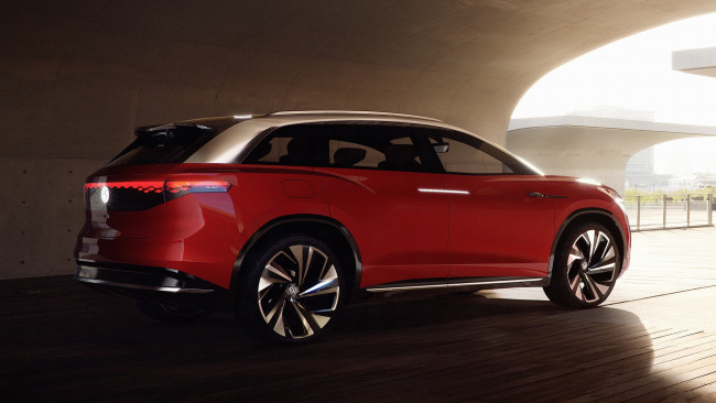 Обои картинки фото 2019 volkswagen id,  roomzz, автомобили, volkswagen, кроссовер, concept, 2019, id, roomzz, концепт