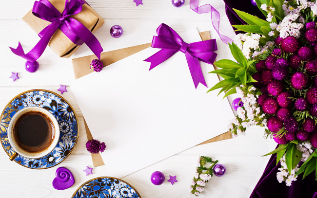 Обои картинки фото еда, кофе,  кофейные зёрна, цветы