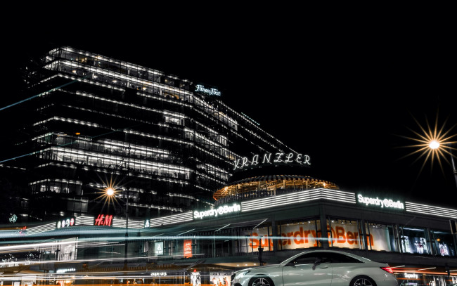 Обои картинки фото города, берлин , германия, огни, панорама, вечер