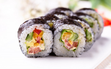 Картинка еда рыба +морепродукты +суши +роллы суши японская кухня