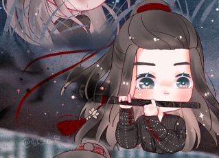 Картинка аниме mo+dao+zu+shi вэй усянь флейта чиби