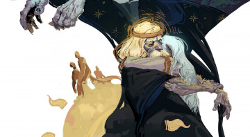 Картинка фэнтези маги +волшебники старик существа