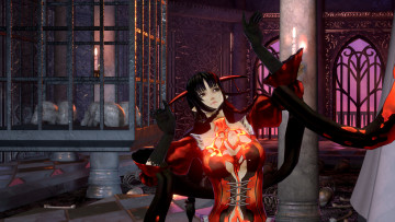 Картинка видео+игры bloodstained +ritual+of+the+night девушка клетка зал