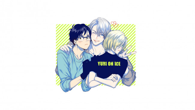 Обои картинки фото аниме, yuri on ice, юрий, на, льду
