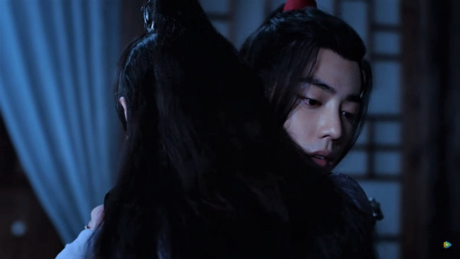 Обои картинки фото кино фильмы, the untamed, вэй, усянь, цзян, чэн, объятия