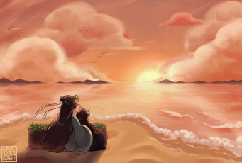 Картинка аниме mo+dao+zu+shi вэй усянь лань ванцзи море корзины