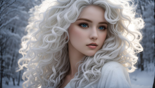 Обои картинки фото 3д графика, портреты и лица , portraits and faсes, девушка, нейросеть