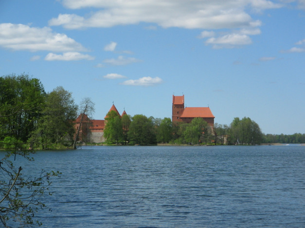 Обои картинки фото литва, города, дворцы, замки, крепости