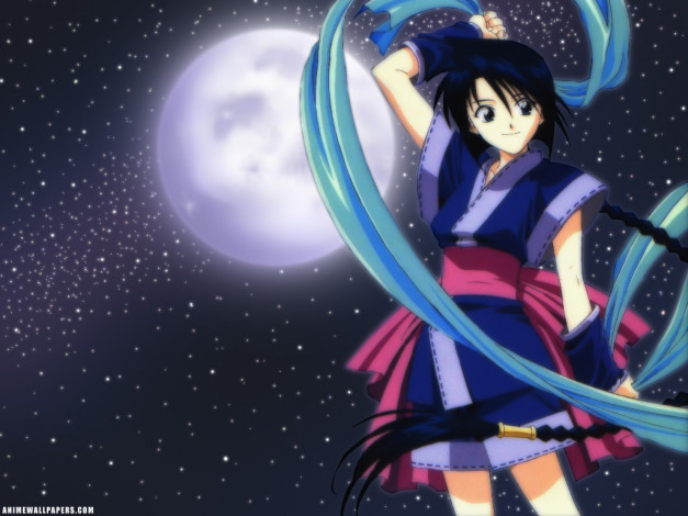 Обои картинки фото samurai, misao, аниме, rurouni, kenshin