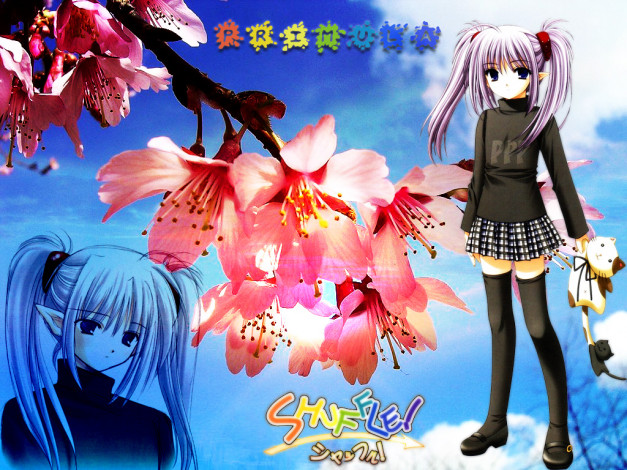 Обои картинки фото аниме, shuffle