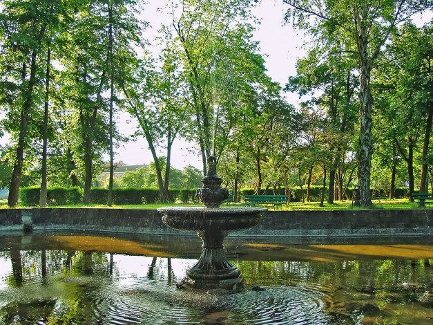 Обои картинки фото города, фонтаны