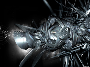 Картинка 3д графика abstract абстракции