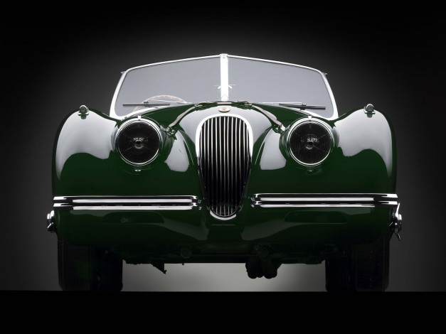 Обои картинки фото jaguar, xk120, roadster, автомобили