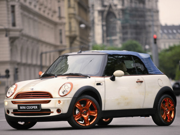 Обои картинки фото mini, cooper, cabrio, by, diesel, автомобили