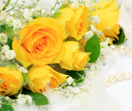 Картинка цветы розы жёлтые