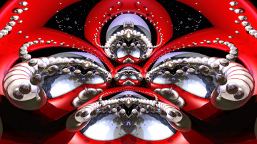 Картинка 3д графика fractal фракталы фон цвета узор