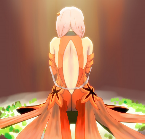 Обои картинки фото аниме, guilty, crown, yuzuriha, inori