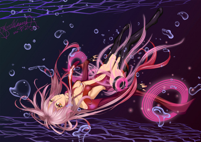 Обои картинки фото аниме, guilty, crown, yuzuriha, inori