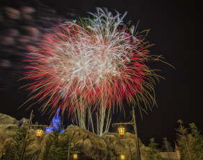 Картинка города диснейленд фейерверк шоу представление сша штат флорида зрелище