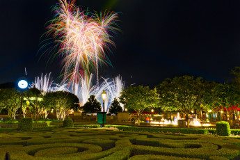 Картинка города диснейленд шоу представление сша фейерверк зрелище штат флорида парк