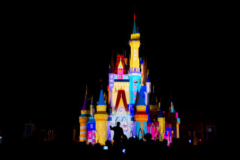 Картинка города диснейленд сша штат флорида шоу замок золушки представление зрелище