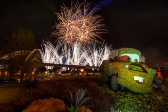 Картинка города диснейленд зрелище представление штат флорида сша фейерверк шоу