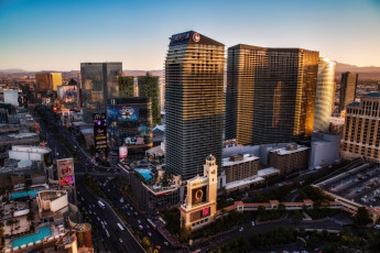 Картинка города лас вегас сша здания небоскрёбы мегаполис невада панорама