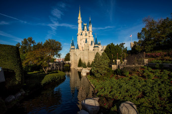 Картинка города диснейленд волшебное королевство замок парк