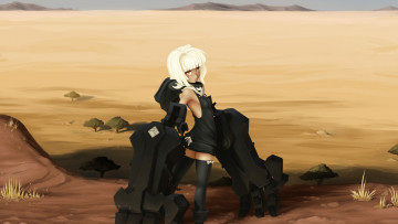 Картинка аниме black rock shooter strength