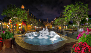 Картинка города диснейленд фонтан