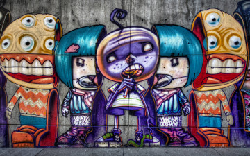 Картинка разное граффити денвер стена рисунок арт