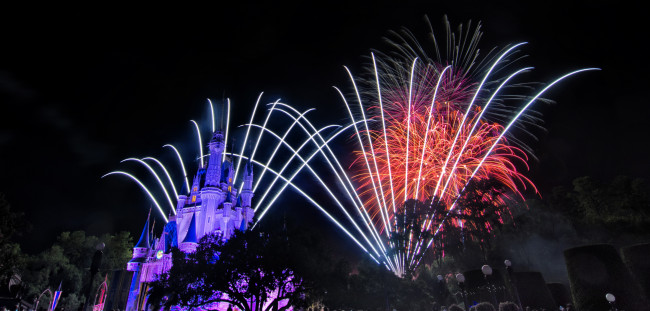 Обои картинки фото города, диснейленд, зрелище, представление, шоу, фейерверк, сша, штат, флорида