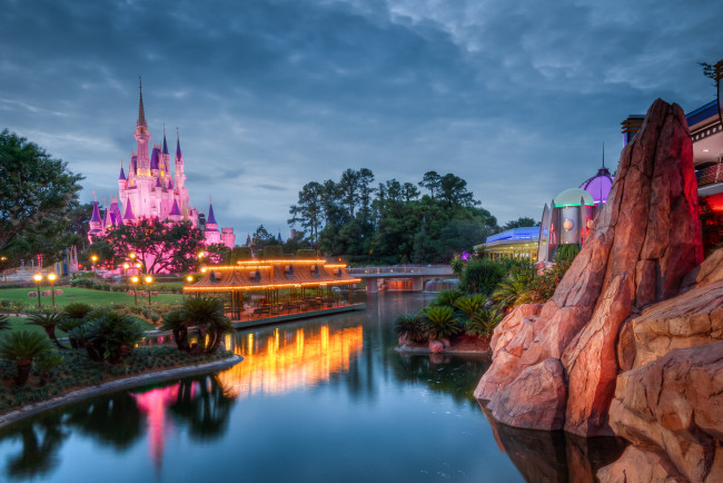 Обои картинки фото города, диснейленд, парк, замок