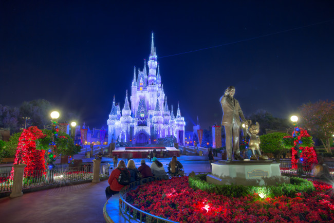 Обои картинки фото города, диснейленд, парк, замок, волшебное, королевство