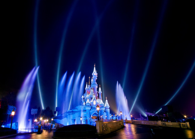 Обои картинки фото города, диснейленд, шоу, штат, флорида, сша, зрелище, представление, фейерверк