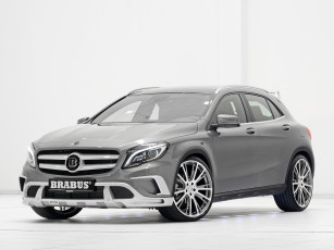 обоя автомобили, mercedes-benz, brabus, серый, 2014г, x156, gla-klasse