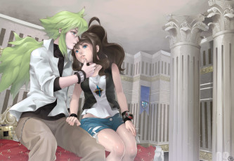 Картинка аниме *unknown+ другое крылья комната жест парень взгляд девушка kawacy art