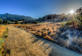 Картинка природа дороги горы дорога солнце