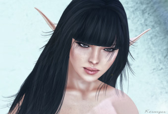 Картинка 3д+графика elves+ эльфы уши