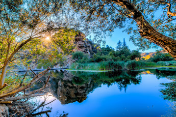 Картинка природа реки озера лес река скалы