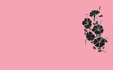 Картинка рисованные минимализм цветы