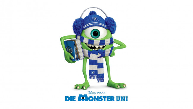 Обои картинки фото мультфильмы, monsters university, монстр, шапка