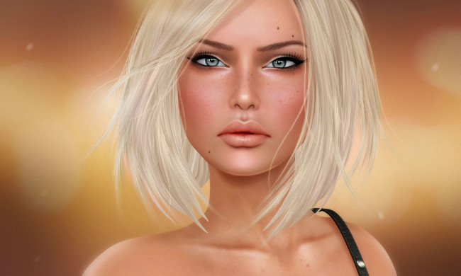 Обои картинки фото 3д графика, portraits , портрет, блондинка