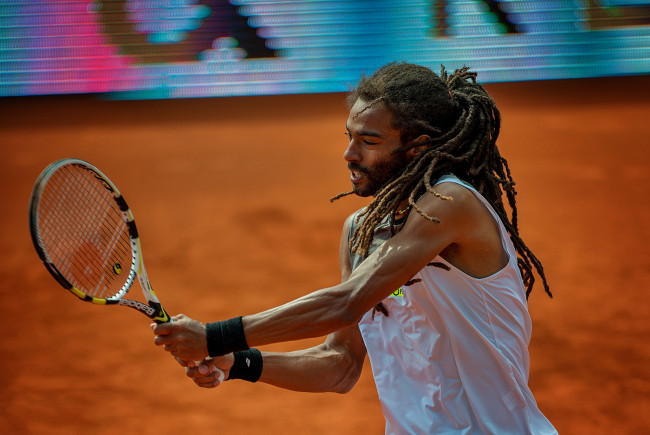 Обои картинки фото brown dustin, спорт, теннис, корт, спортсмен, ракетка