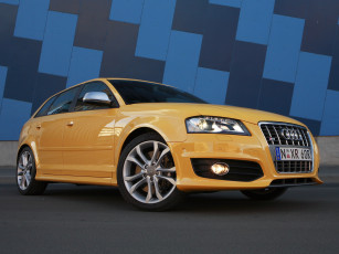 Картинка автомобили audi s3 sportback au-spec 8pa желтый