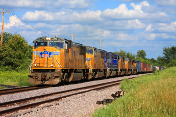 Картинка техника поезда локомотив рельсы железная дорога состав