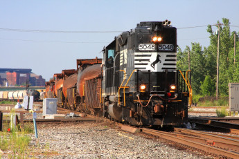 Картинка техника поезда локомотив состав дорога рельсы железная