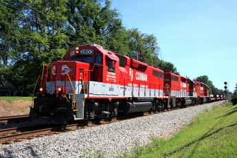 Картинка техника поезда железная дорога состав локомотив рельсы