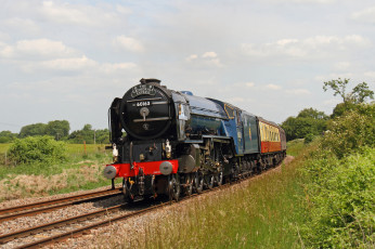 Картинка техника паровозы дорога железная рельсы паровоз