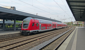 Картинка техника поезда состав рельсы локомотив дорога железная